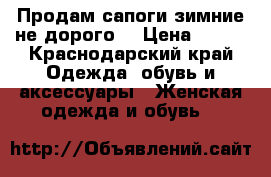 Продам сапоги зимние,не дорого! › Цена ­ 700 - Краснодарский край Одежда, обувь и аксессуары » Женская одежда и обувь   